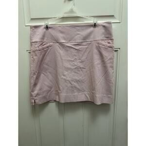S.C. & Co Skort 360 Tummy Control L Coral White Print Stretch Pockets